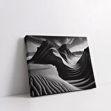 Kumul ve Dalgalar Kanvas Tablo