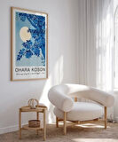 Çerçevesiz Poster Ohara Koson Mehtaplı Gecede Çiçek Açan Kiraz