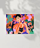 Çerçevesiz Poster Siyah Kedinin Sırrı