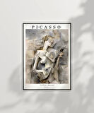 Çerçevesiz Poster Pablo Picasso Mandolinli Kız