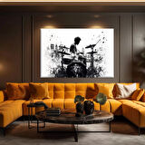 Soyut Akış Kanvas Tablo