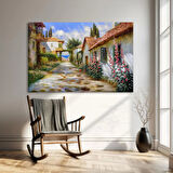 Köy Yolu Kanvas Tablo