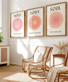 Çerçevesiz Poster İçsel Denge 3'lü