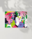 Çerçevesiz Poster Renklerin Harmanı