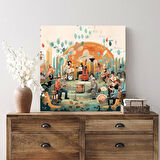 Orkestra Şehri Kanvas Tablo