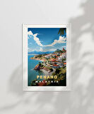 Çerçevesiz Poster Penang Sahil Manzarası