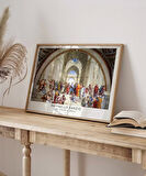 Çerçevesiz Poster Raffaello Sanzio Atina Okulu