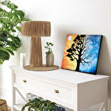 Günbatımı Silüeti Kanvas Tablo