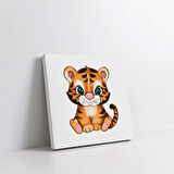 Sevimli Kaplan Kanvas Tablo