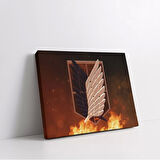Attack On Titan Logo Kanvas Tablo