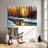 Sonbaharın Renk Akışı Kanvas Tablo