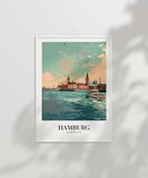 Çerçevesiz Poster Hamburg Seyahat