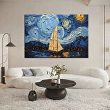 Geceye Yelken Açan Kanvas Tablo