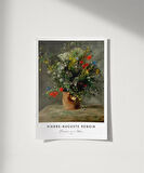Çerçevesiz Poster Pierre Auguste Renoir Vazoda Çiçekler