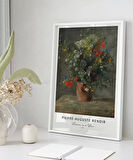 Çerçevesiz Poster Pierre Auguste Renoir Vazoda Çiçekler