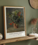 Çerçevesiz Poster Pierre Auguste Renoir Vazoda Çiçekler