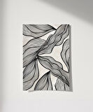 Çerçevesiz Poster Minimalist Doğa Çizgileri