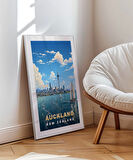 Çerçevesiz Poster Auckland Sanat Baskısı