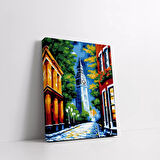 Renkli Arnavut Kaldırımı Kanvas Tablo