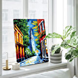 Renkli Arnavut Kaldırımı Kanvas Tablo