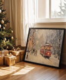 Çerçevesiz Poster Nostaljik Tramvay