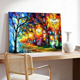 Gece Işıkları Kanvas Tablo