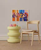 Çerçevesiz Poster Renkli Kadınlar