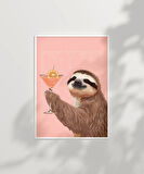 Çerçevesiz Poster Tembel Kokteyl Keyfi