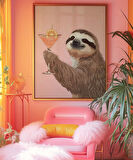 Çerçevesiz Poster Tembel Kokteyl Keyfi