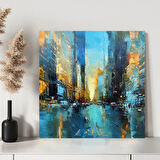 Şehir Yansımaları Kanvas Tablo