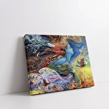 Fantastik Deniz Altı Dünyası Kanvas Tablo