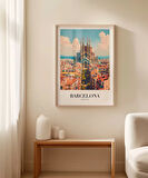 Çerçevesiz Poster Barcelona Mimari