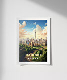 Çerçevesiz Poster Nairobi Şehir Manzarası