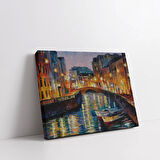 Venedik'in Sularında Kanvas Tablo