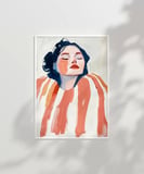 Çerçevesiz Poster Soyut Renklerle Düşler