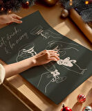 Çerçevesiz Poster Doğal Tonlarda Yılbaşı Kutlaması