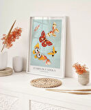 Çerçevesiz Poster Kamisaka Sekka Japon Kelebekler