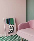 Çerçevesiz Poster Puantiye ve Topuk Zarafeti