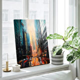 Yükselen Cam Kanvas Tablo