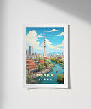 Çerçevesiz Poster Osaka'nın İkonik Kulesi