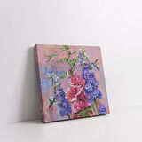 Rengarenk Çiçekler Kanvas Tablo