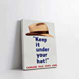 Under Your Hat Vintage Kanvas Tablo