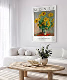 Çerçevesiz Poster Claude Monet Ayçiçeği Buketi