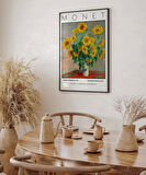 Çerçevesiz Poster Claude Monet Ayçiçeği Buketi