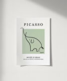 Çerçevesiz Poster Picasso Tarzı Dekoratif Fil Çerçeveli
