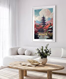 Çerçevesiz Poster Sonbahar Kyoto Manzarası