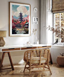 Çerçevesiz Poster Sonbahar Kyoto Manzarası