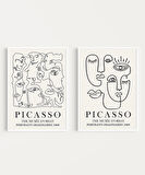 Çerçevesiz Poster Picasso İlhamlı 2'li