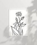 Çerçevesiz Poster Floral Detaylı Doğa Temalı