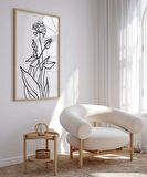 Çerçevesiz Poster Floral Detaylı Doğa Temalı